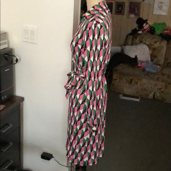 Dvf Polo check new Jeanne dress size 10 - Picture 6 of 8